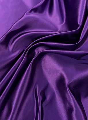 Шелк дюшес (о) темно-сиреневый - в интернет-магазине тканей Тессутидея арт. 10-4820