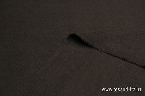 Пальтовая двухслойная (о) темно коричневая - итальянские ткани Тессутидея арт. 09-2012