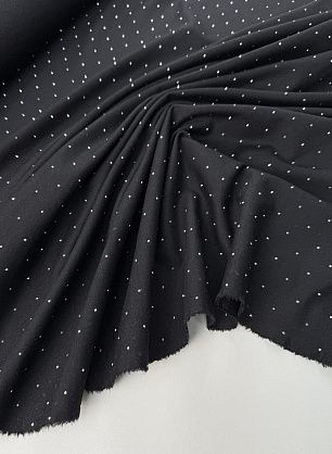 Джерси со стразами (о) черное - в интернет-магазине тканей Тессутидея арт. 13-1663