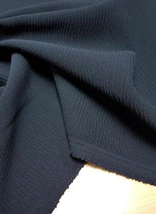 Плательная фактурная стрейч (о) темно-синяя Colombo - в интернет-магазине тканей Тессутидея арт. 17-0781