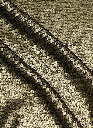 Плательная сетка расшитая  пайетками (н) серо-золотые пайетки на черном - в интернет-магазине тканей Тессутидея арт. 03-7434