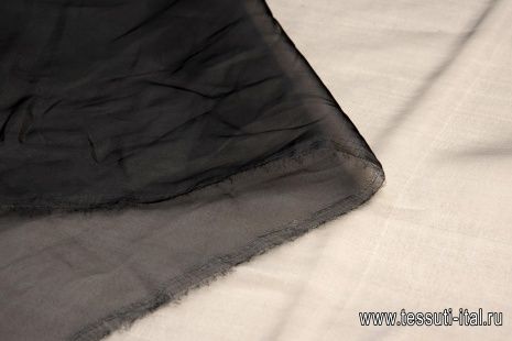 Органза (о) черная - итальянские ткани Тессутидея арт. 10-1467