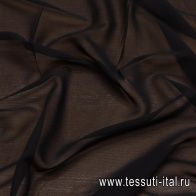Шифон (о) черный - итальянские ткани Тессутидея арт. 10-2863