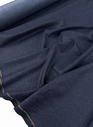 Костюмная кашемир+шерсть (о) темно-синяя меланж - в интернет-магазине тканей Тессутидея арт. 05-5357