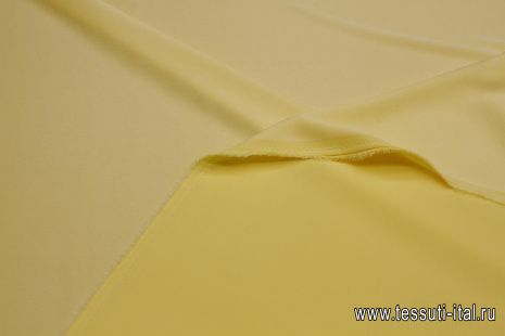 Плательная кади стрейч 138 г/м (о) светло-желтая - итальянские ткани Тессутидея арт. 03-6866
