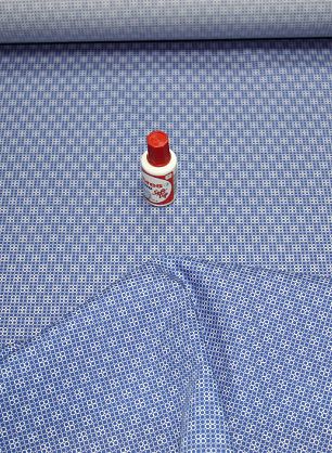 Сорочечная Super fine (н) стилизованный горох на синем Brioni - в интернет-магазине тканей Тессутидея арт. 01-2534