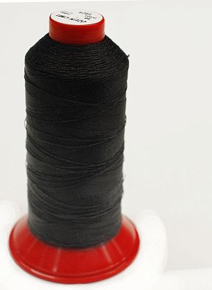 Нитки армированные (о) намотка 1500м черные - в интернет-магазине тканей Тессутидея арт. F-6523
