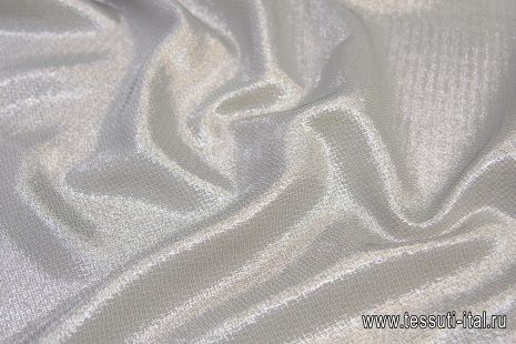 Шелк с люрексом (н) серебрянные ромбы - итальянские ткани Тессутидея арт. 10-1695