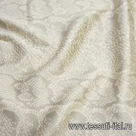 Плательная (н) серо-молочный змеиный принт в стиле Escada - итальянские ткани Тессутидея арт. 04-1419