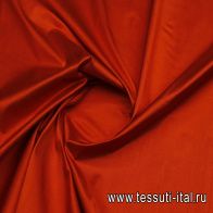 Шелк шантунг (о) красно-оранжевый - итальянские ткани Тессутидея арт. 10-3825