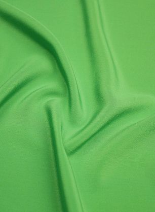 Крепдешин (о) ярко-зеленый - в интернет-магазине тканей Тессутидея арт. 10-3187