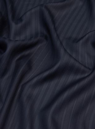 Шелк жаккардовая полоска (о) темно-синий - в интернет-магазине тканей Тессутидея арт. 10-1526