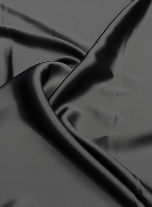 Шелк атлас (о) темно-серый - в интернет-магазине тканей Тессутидея арт. 10-3369