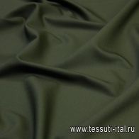 Плательная шерсть супер (о) Leitmotiv хаки - итальянские ткани Тессутидея арт. 17-0968