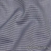 Сорочечная (н) сине-белая полоска  - итальянские ткани Тессутидея арт. 01-6407