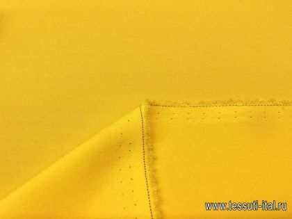 Крепдешин (о) ярко-желтый - итальянские ткани Тессутидея арт. 02-7573