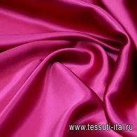 Шелк атлас (о) малиновый - итальянские ткани Тессутидея арт. 02-8221