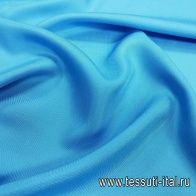 Шелк твил (о) голубой - итальянские ткани Тессутидея арт. 10-1812