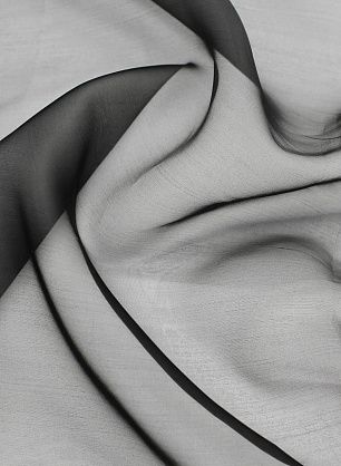 Органза (о) черная - в интернет-магазине тканей Тессутидея арт. 10-3471