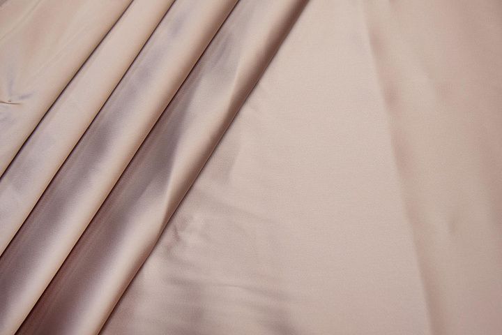 Плательная ватусса стрейч (о) розово-бежевая - итальянские ткани Тессутидея арт. 03-6281