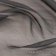 Органза крэш (о) черная - итальянские ткани Тессутидея арт. 10-2872