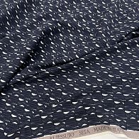 Шелк атлас стрейч (н) серый геометрический рисунок на белом - итальянские ткани Тессутидея арт. 10-4867