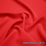 Плательная кади стрейч 270 гр/м (о) красная - итальянские ткани Тессутидея арт. 03-6852