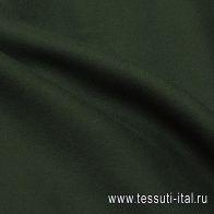 Пальтовая дабл кашемир+шерсть двухслойная (о) темно-зеленая - итальянские ткани Тессутидея арт. 09-2150