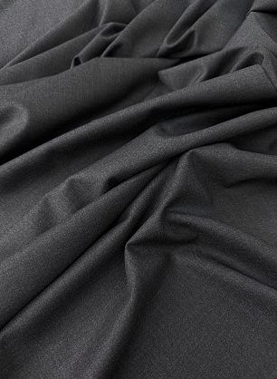 Костюмная шерсть стрейч (о) темно-серая - в интернет-магазине тканей Тессутидея арт. 05-5070