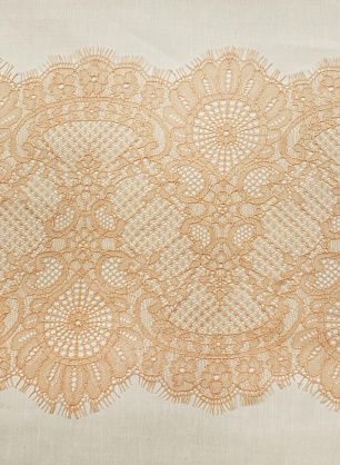 Кружево персиковое ш-24см - в интернет-магазине тканей Тессутидея арт. 03-7358