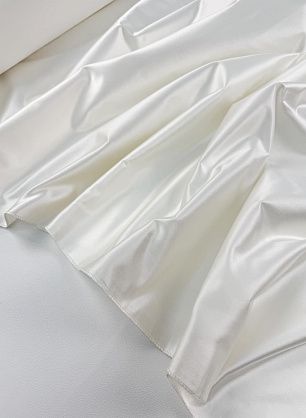 Плательная дюшес шелк+полиамид (о) айвори - в интернет-магазине тканей Тессутидея арт. 03-7510