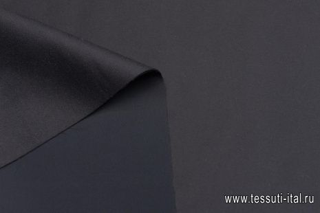 Пальтовая продублированная водоотталкивающая (о) черная - итальянские ткани Тессутидея арт. 09-1967