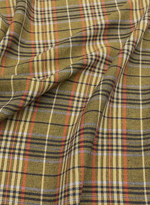 Лен костюмный (н) желто-серая клетка - в интернет-магазине тканей Тессутидея арт. 16-0781