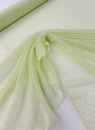 Шифон с вкраплениями (о) желтый - в интернет-магазине тканей Тессутидея арт. 10-4732