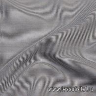 Сорочечная (н) черно-белая мелкая полоска - итальянские ткани Тессутидея арт. 01-6362