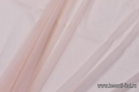 Плательная сетка (о) светло-розовая - итальянские ткани Тессутидея арт. 03-5785