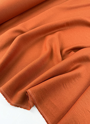 Лен костюмный (о) терракотовый - в интернет-магазине тканей Тессутидея арт. 16-1164