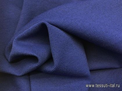 Трикотаж хлопок (о) синий - итальянские ткани Тессутидея арт. 12-0773