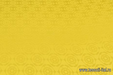 Плательная жаккардовая (о) желтая - итальянские ткани Тессутидея арт. 03-6768