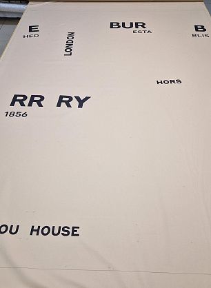 Хлопок для тренча с водоотталкивающим покрытием купон (3м) (н) принт на светло-бежевом - в интернет-магазине тканей Тессутидея арт. 01-7046