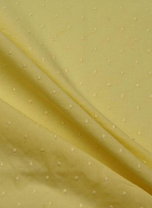 Сорочечная с вышитым горохом (о) желтая - в интернет-магазине тканей Тессутидея арт. 01-7951
