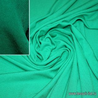 Трикотаж вискоза (о) зеленый Etro - итальянские ткани Тессутидея арт. 14-1297