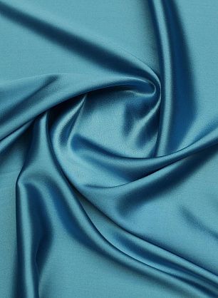 Шелк атлас стрейч (о) ярко-голубой - в интернет-магазине тканей Тессутидея арт. 10-4042