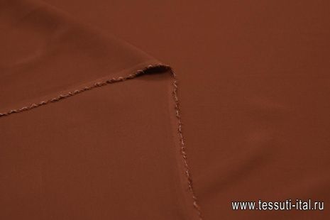 Крепдешин (о) шоколадный - итальянские ткани Тессутидея арт. 10-1573