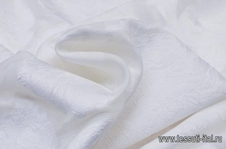 Плательная филькупе с люрексом (о) белая - итальянские ткани Тессутидея арт. 03-5557