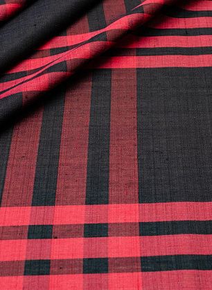 Плательная клетка (н) красно-черная - в интернет-магазине тканей Тессутидея арт. 03-5683