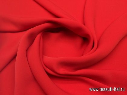 Плательная кади (о) красная - итальянские ткани Тессутидея арт. 03-4740