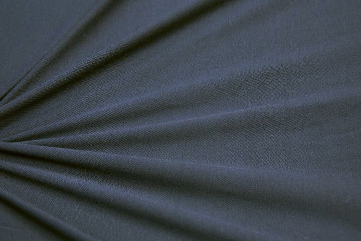 Трикотаж пике (о) темно-синий в стиле La Perla - итальянские ткани Тессутидея арт. 12-1026