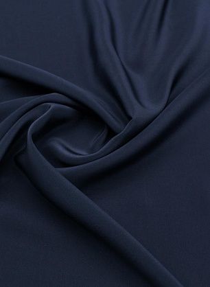 Крепдешин (о) темно-синий - в интернет-магазине тканей Тессутидея арт. 10-3677