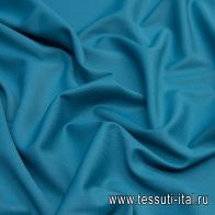 Плательная стрейч (о) бирюзовая - итальянские ткани Тессутидея арт. 04-1302